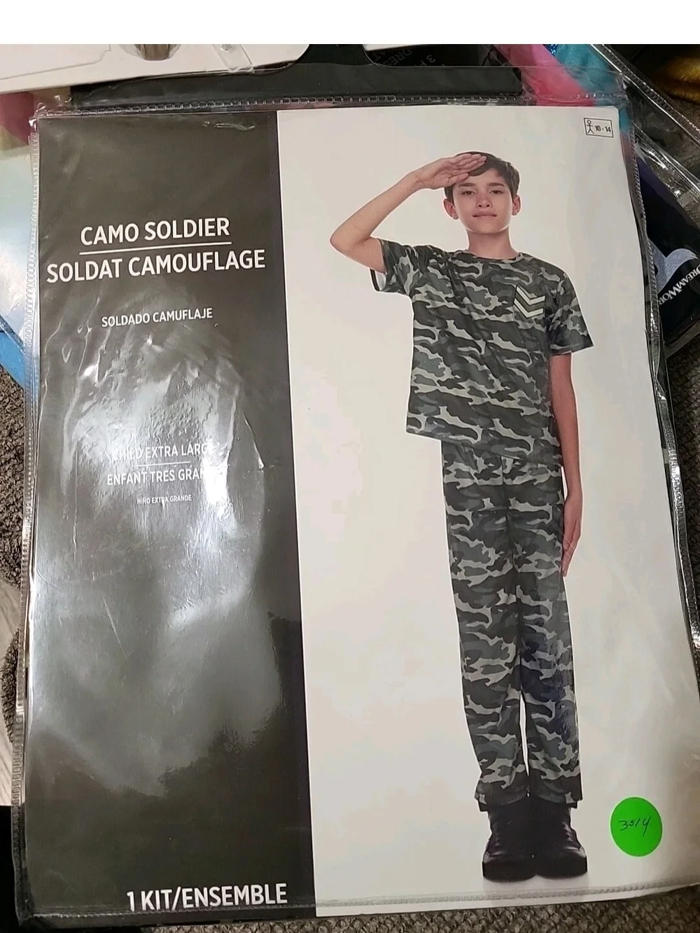 Camo Soldier Kids Costume - Green Camo